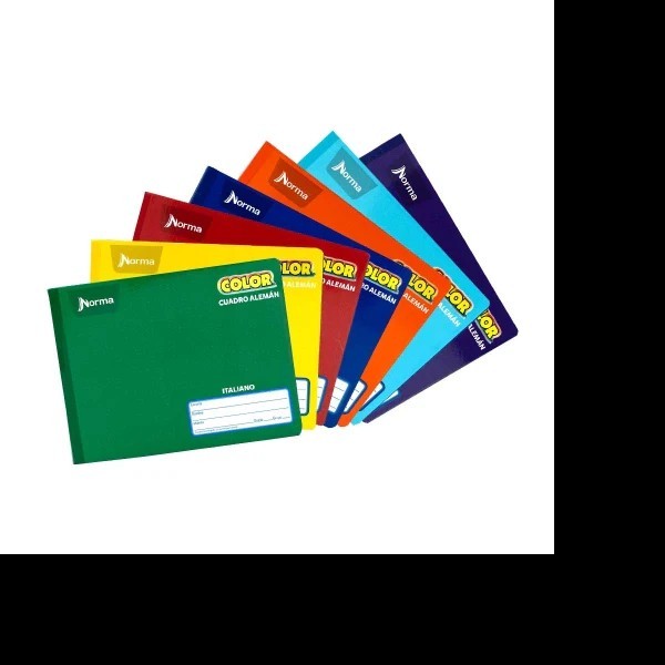 CUADERNO ITAL. COLOR NORMA 581300 C.ALEM. COS.100H. PZA